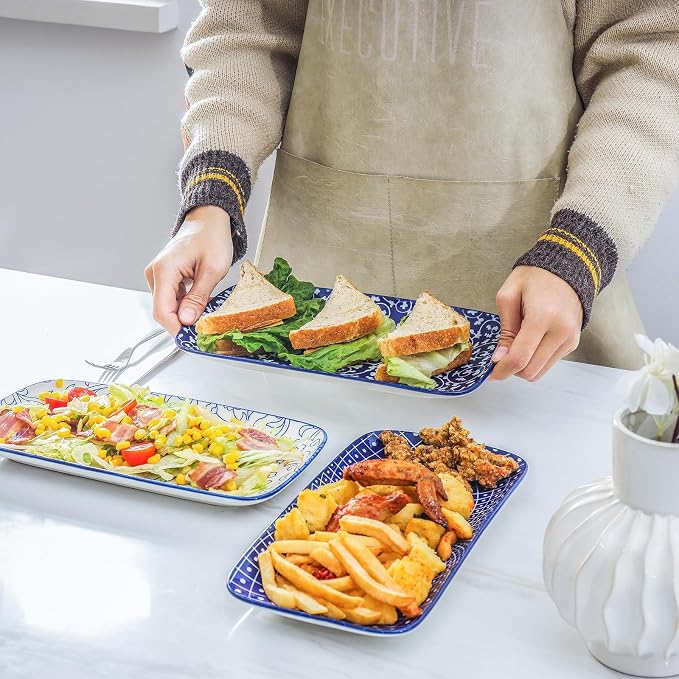 Selamica Ceramic Serving Platters, 12 Inch Serving Trays - Image 6