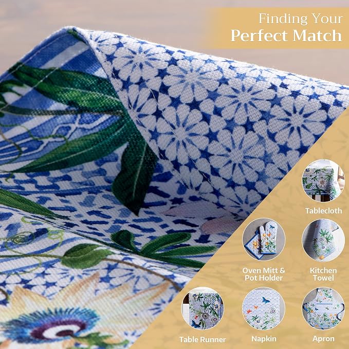 Maison d' Hermine Placemats Set of 4 Reusable 100% Cotton | Cloth Place Mats - Image 6
