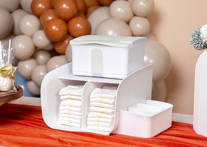 Ubbi Tabletop Diaper Caddy, Diaper Storage, Caddy Organizer, Baby Diaper Caddy - Image 3
