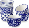 vancasso Selene 8 Oz Porcelain Ramekins Set of 6, Baking Dessert Cups | Vintage by vancasso