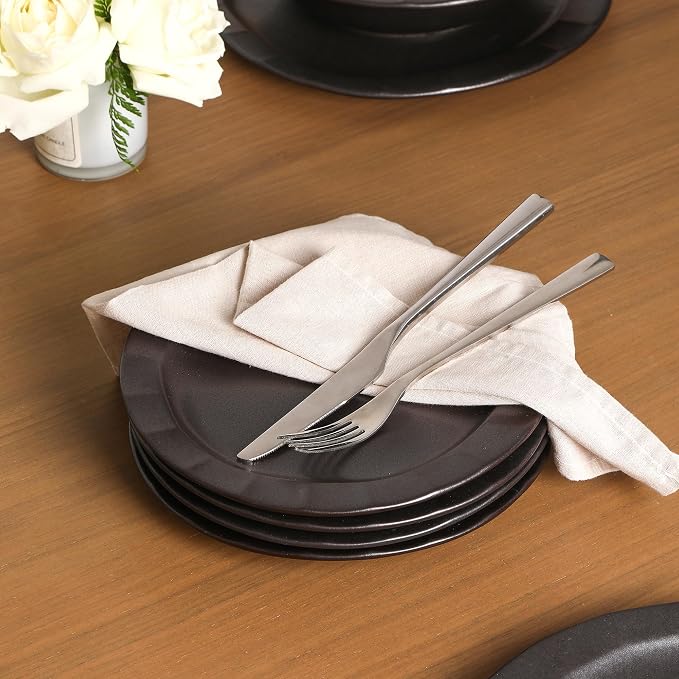 Stone Lain Oasis 4-Piece Salad Plate Set Stoneware - Image 2