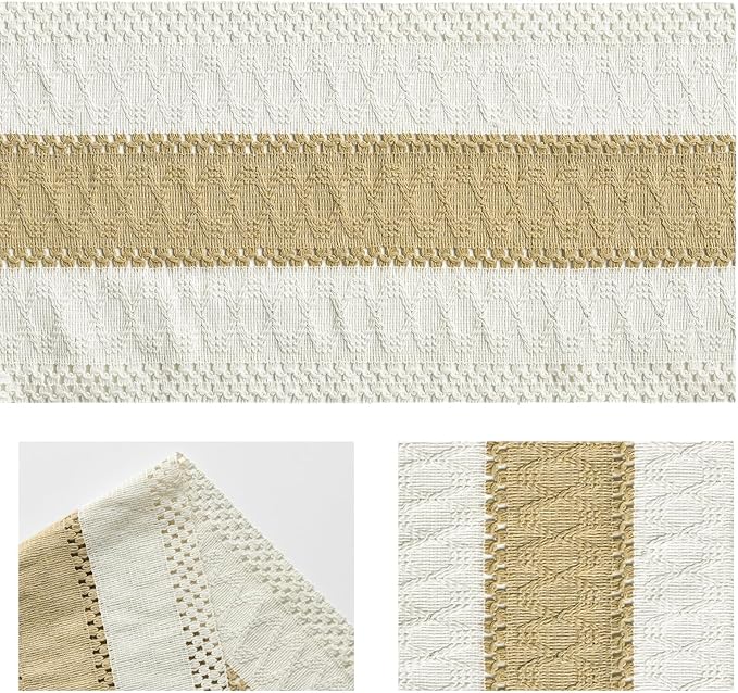 Artoid Mode Burlap Brown Farmhouse Rustic Table Runner 12x108 Inch | Seasonal - Image 4