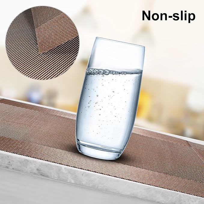 Aofmee Placemats Set of 4, Heat Resistant Place Mats, Washable Durable PVC - Image 4