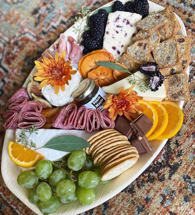 Disposable Bamboo 15" x 10" Trays Bamboo Serving Platters, Disposable Boards - Image 7
