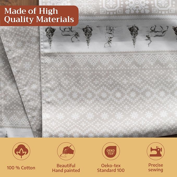 Maison d' Hermine Table Runner 100% Cotton 14.50" x 108" | Table Runners 108 - Image 3