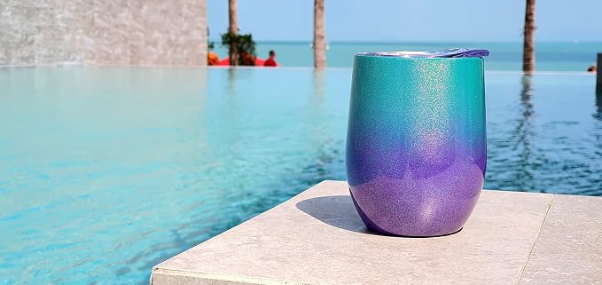 CHILLOUT LIFE 12 oz Stainless Steel Wine Tumbler - Image 4