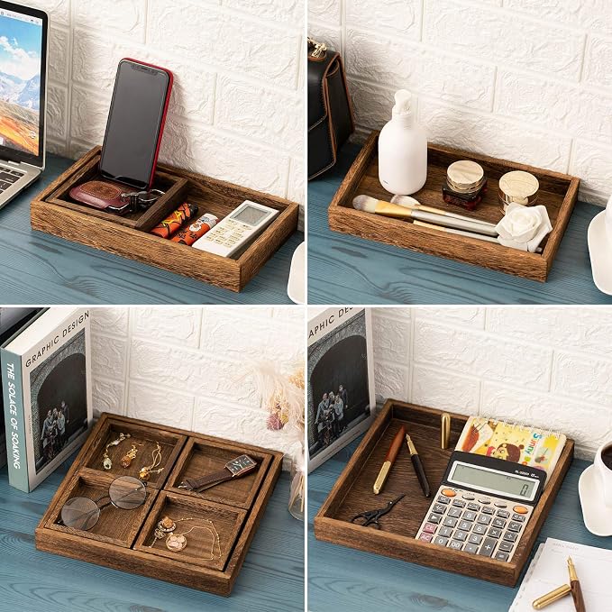 Rustic Wooden Serving Trays - Image 9