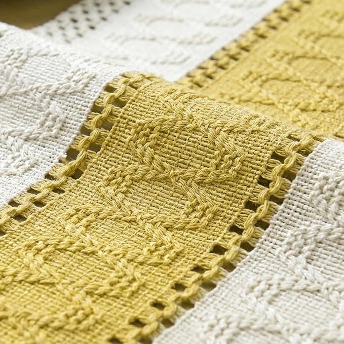 Artoid Mode Yellow Farmhouse Rustic Table Runner 12x90 Inch | Seasonal Holiday - Image 6