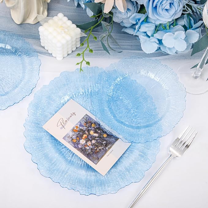 U-QE 60PCS Clear Blue Plates - Image 8