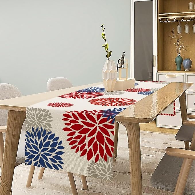 4th of July Table Runner, 13x120inch - Image 2