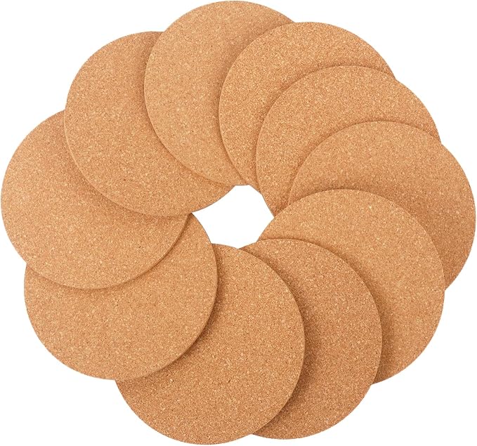 150 Pieces 4 Inch Cork Coasters - Image 3