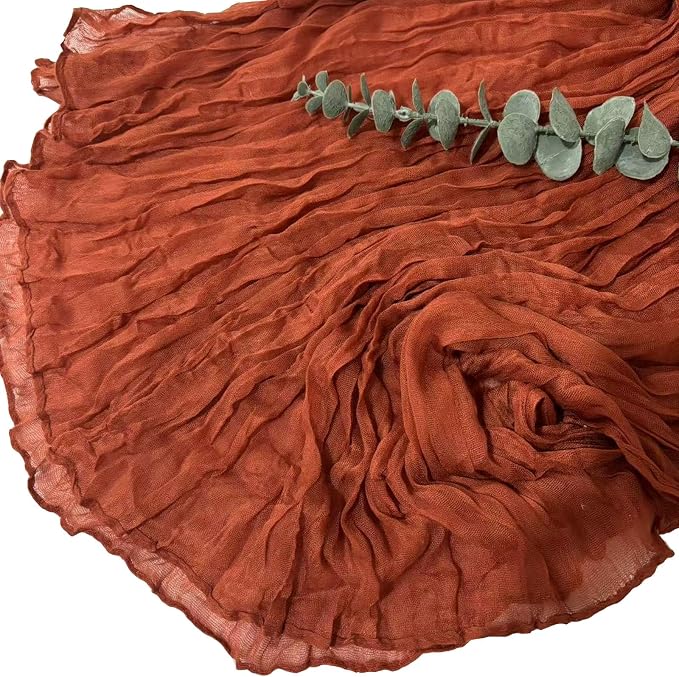 12Pack Terracotta Cheesecloth Table Runner 20x120inch Gauze Table Runners | - Image 5