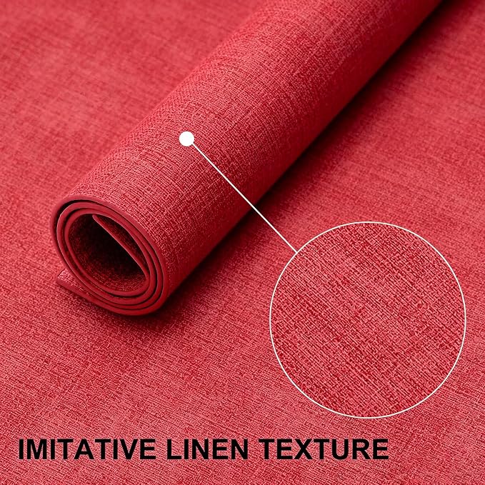 Faux Leather Heat Resistant Placemats 6 Packs, Waterproof Wipeable Dining PU - Image 6