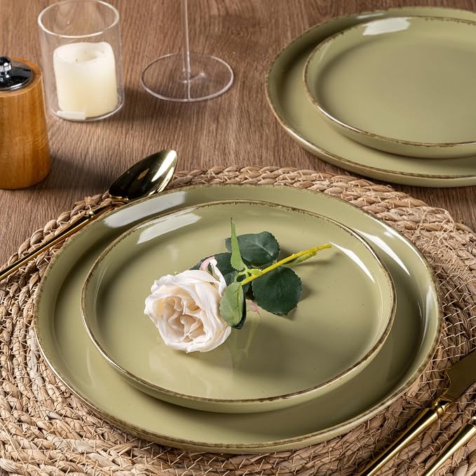 AmorArc Dinnerware Sets for 4, 12 Pieces Ceramic Plates and Bowls Set | Scratch - Image 2