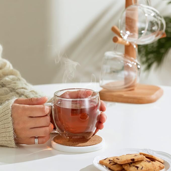 CNGLASS Double Wall Glass Coffee Mugs - Image 6