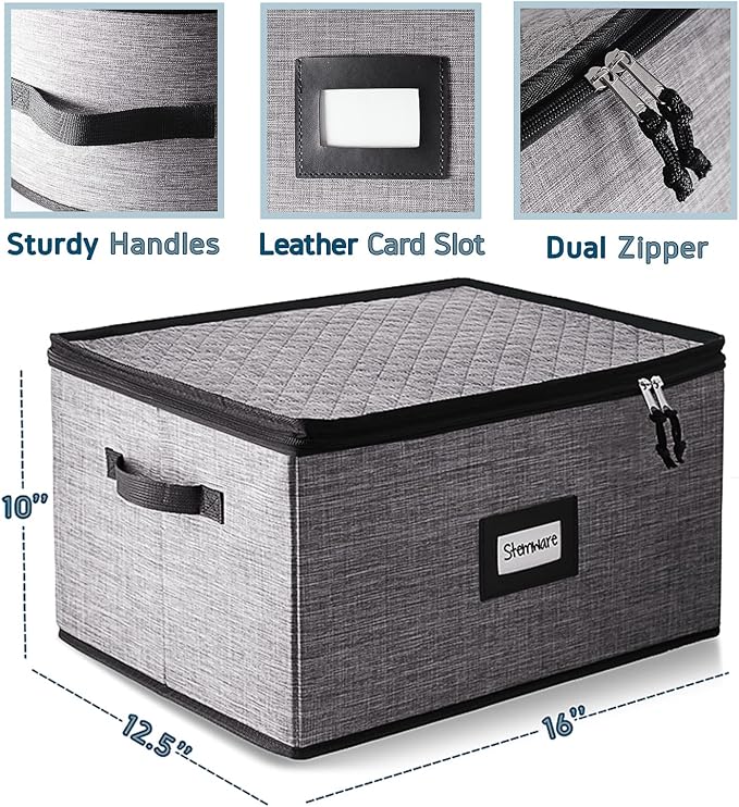 Hearth & Harbor Wine Glass Storage Box - Image 2