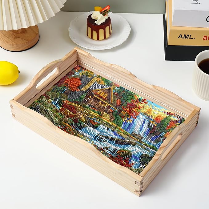 EWJRNSF Diamond Art Kits for Adults Wooden Serving Trays - Image 8