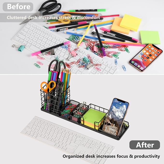 Topwey 7 in 1 Desk Organizer and Accessories | School - Image 2