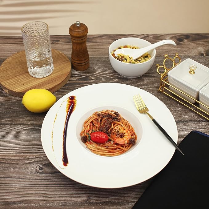 Ceramics Rimmed Soup Bowls 8.6 oz, Pasta plates - Image 9