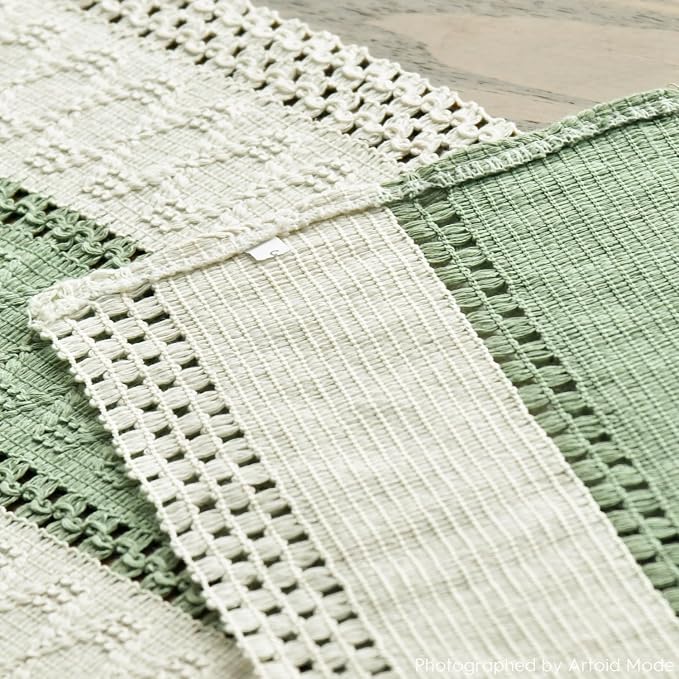 Artoid Mode Light Green Farmhouse Rustic Table Runner 12x36 Inch | Seasonal - Image 5
