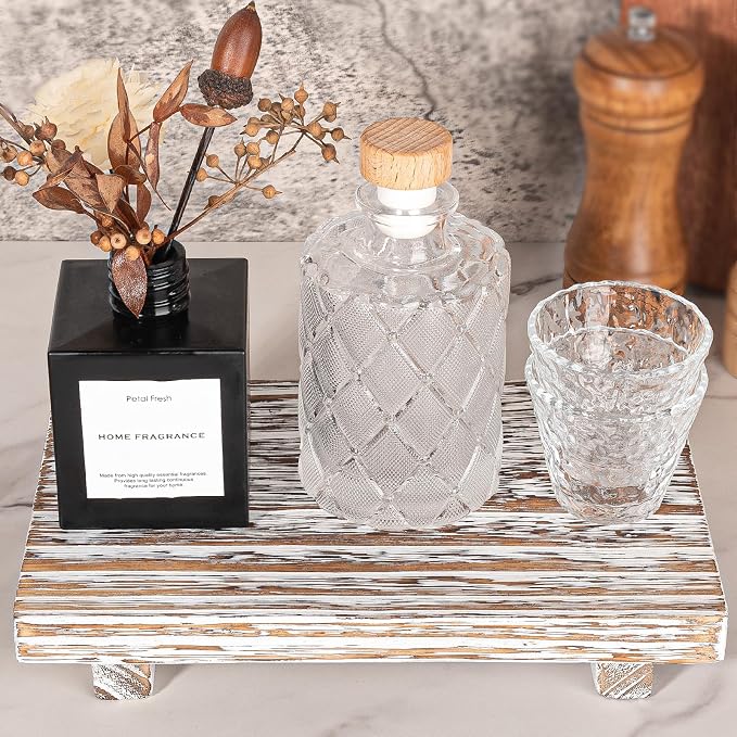 Wood Bathroom Tray Farmhouse Decor Kitchen Soap Holder, Lightweight, Easy Clean - Image 3