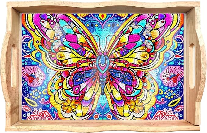 EWJRNSF Diamond Art Kits for Adults Wooden Serving Trays by EWJRNSFDiamondPainting