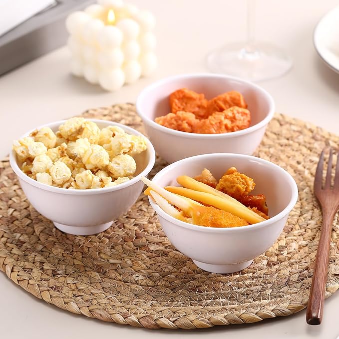 Tioncy 100 Pcs Bowls Set Unbreakable Dessert Soup Salad Bowls - Image 7