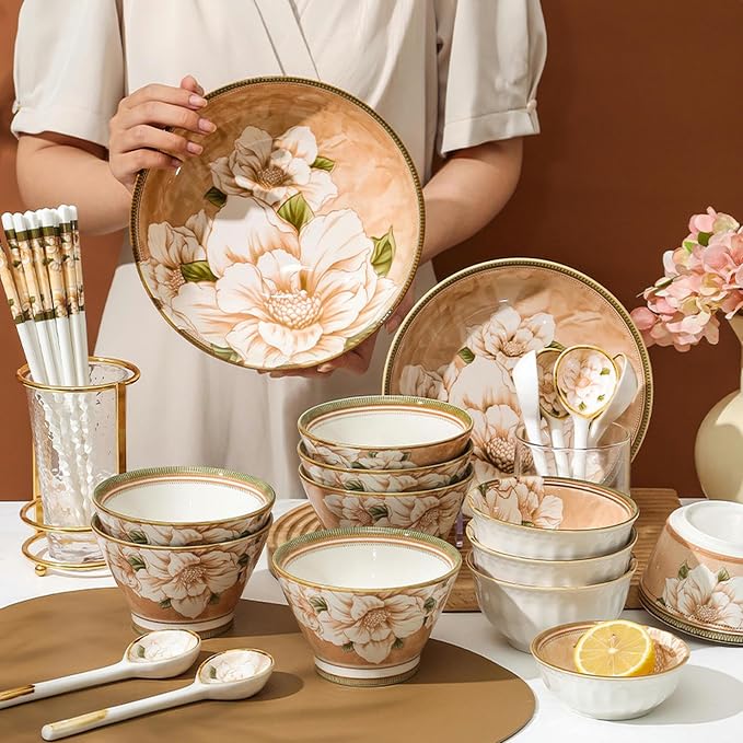Japanese-style personalized household ceramic tableware, restaurant matching - Image 2