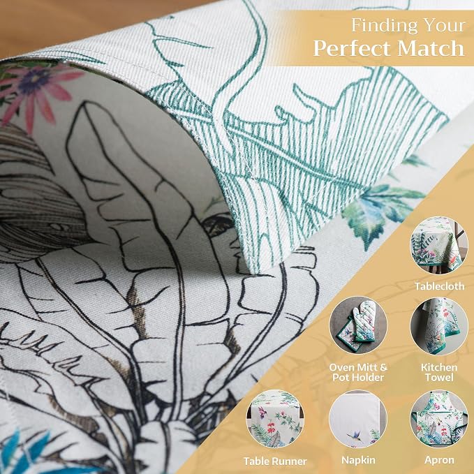 Maison d' Hermine Placemats Set of 4 Reusable 100% Cotton | Cloth Place Mats - Image 6