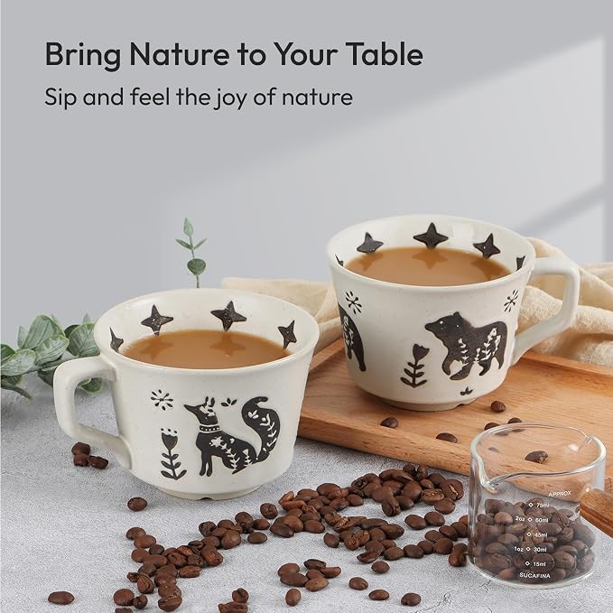 11 oz Ceramic Coffee Mug, Stoneware Teacup - Image 8