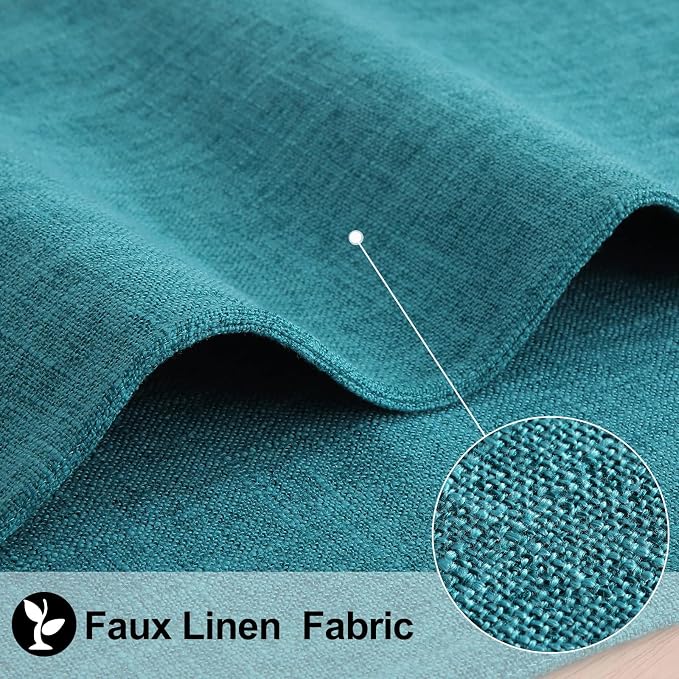 Faux Cotton Linen Placemats Set of 8, Cloth Washable Farmhouse Dining Table Mats - Image 2