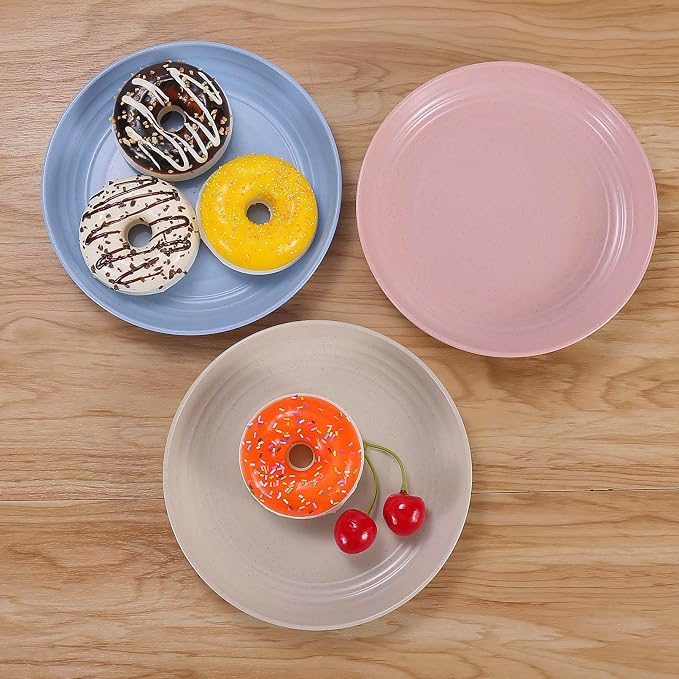 7 Inches Small Unbreakable Wheat Straw Plates - Image 4