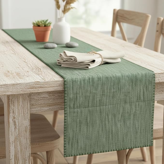 Coffee Table Runner 14x36 inch Short Table Runner - Image 4