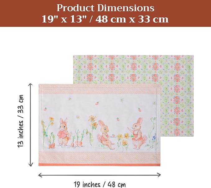 Maison d' Hermine Placemats Set of 4 Reusable 100% Cotton | Cloth Place Mats - Image 7