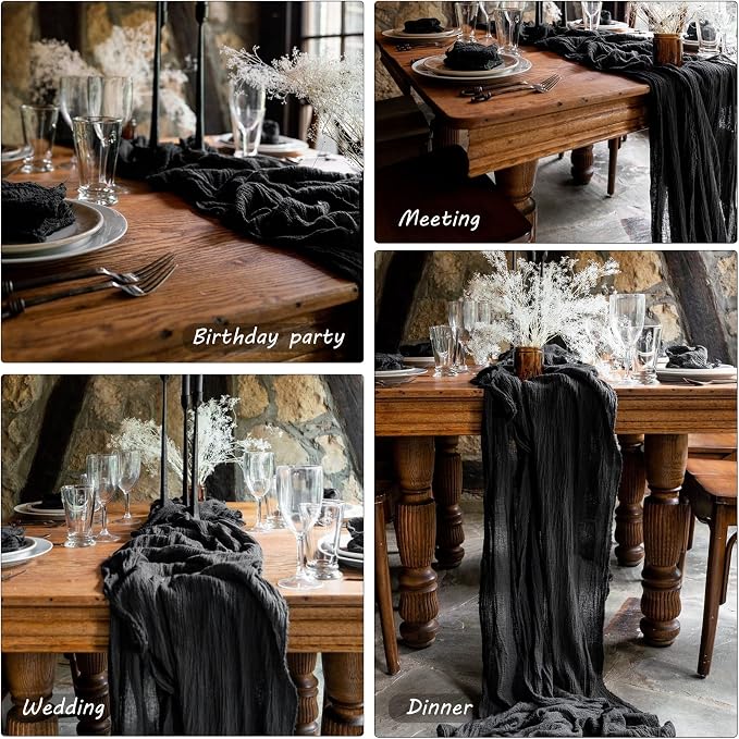 12 Pack Boho Gauze Table Runner 35x72 Inch - Image 6
