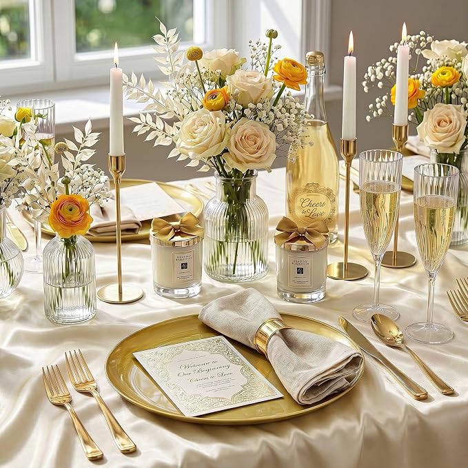 6PCS Gold Serving Platters - Image 3