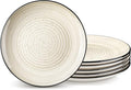 vancasso Bonbon Dinner Plates Set of 6, 10.5 Inch Ceramic Dinner Pasta Plates by vancasso