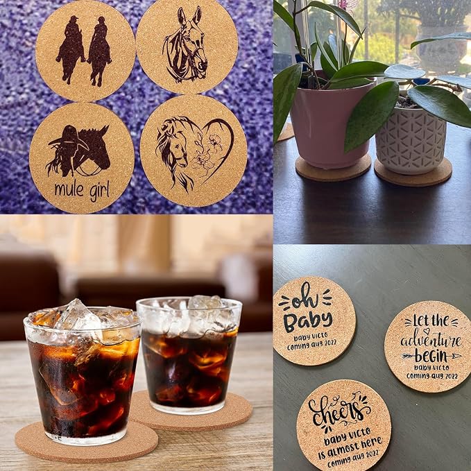 150 Pieces 4 Inch Cork Coasters - Image 7