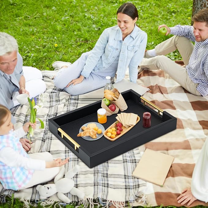 Black Rectangle Serving Tray - Image 2