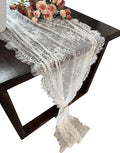 10 Pcs White Lace Table Runner 30 x 120 Inch Vintage Rustic Table Runner by Unknown
