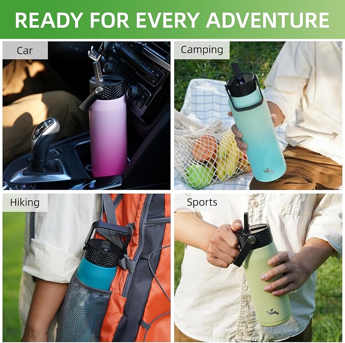 Konokyo 40 oz Insulated Stainless Steel Water Bottle - Image 6