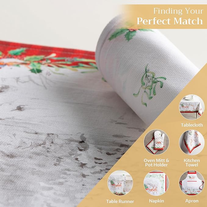 Maison d' Hermine Placemats Set of 4 Reusable 100% Cotton | Cloth Place Mats - Image 6