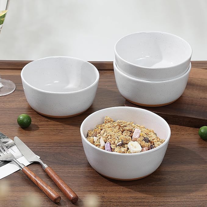 Cereal Bowls Set of 4, Ceramic Bowls - Image 6