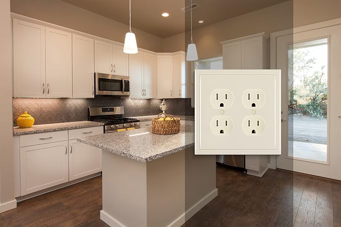 Modern Edge Decorative Wall Plate Switch Plate Outlet Cover, Durable Solid Zinc - Image 5
