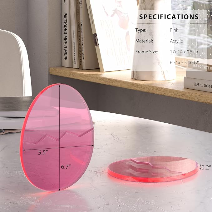 Acrylic Coaster Decorative Plates, Office Desk Accessories - Image 4