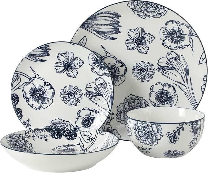 Gibson Home Westerly Court 16-Piece Dinnerware Set, Service - Image 5
