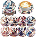 Ekuxom 8 Pcs Dragon Diamond Art Coasters Kits by Ekuxom