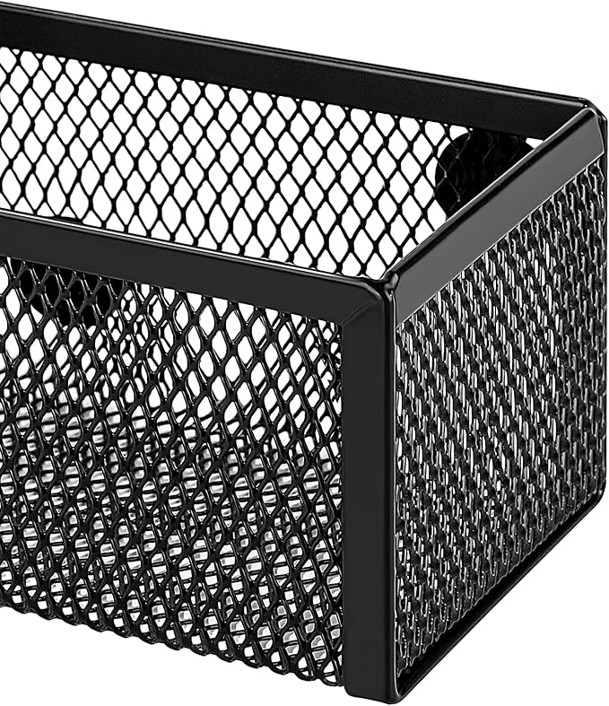 Amazon Basics Magnetic Storage Baskets, Mesh Organizers - Image 4