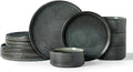 Famiware Star Stoneware Dinnerware Set, Reactive Glaze Plates & Bowls by Famiware