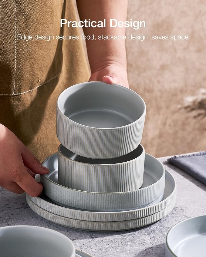 Famiware Star Plates and Bowls Sets, Chip & Scratch Resistant. Microwave & - Image 6